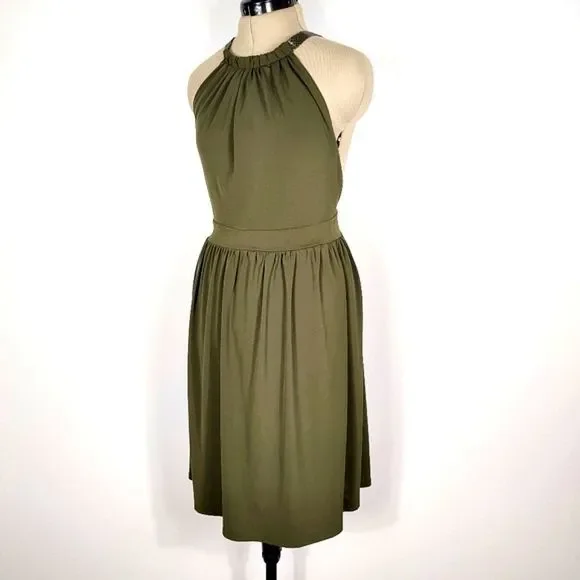 green alligator print dress Light Green Alligator Bamboo Tiered Twirl Dress